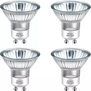 GU10+C 할로겐 전구 25W 120V 캔들 워머용 교체 MR16 향 왁스 버너 향기 용융 워밍 오목 트랙 조명 및 유리