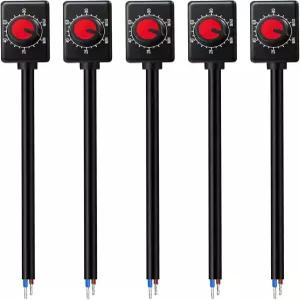 5팩 DC 0/1-10V 노브 LED 디머 회전 제어 스위치가 있는 미니 저전압 패시브 PWM 디밍 조명 디머블