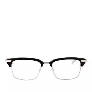 아이웨어 브로우라인 메탈 안경테 DLX439 A 02 Black 52