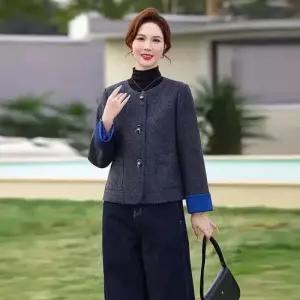 여성용 모직 코트 쇼트 모직코트 봄옷 상의 봄가을 admr3