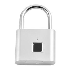 지문인식기 스마트 생체 인식 자물쇠 5초 도어 지문 해제 휴대용 도난 충전식 방지 USB 열쇠가