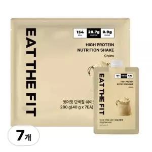 잇더핏 단백질 쉐이크 1주플랜 7팩 운동 근육 지방 유산소 요가원