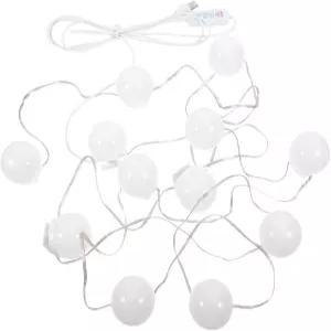 IWOHERO 2PCS LED 메이크업 미러 전구 USB 배니티 조명 밝기 조절 가능 욕실 화장대용 부드러운 흰색