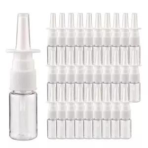 화장품 코스프레이 화이트캡 투명 플라스틱 공병 10ml 30개