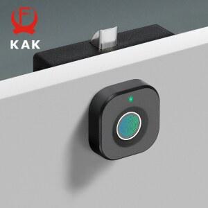 지문인식기 KAK 생체 인식 도어 열쇠가 검은색 수납장 지문 방지 대기 도난 서랍 스마트