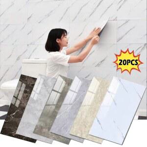 PVC몰딩 1020PCS 30CM 60CM 스티커 방수 욕실 대리석 타일 바닥 PVC 주방