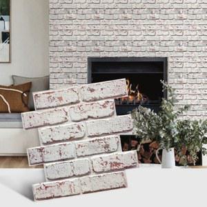 PVC몰딩 110PCS 3D 껍질과 타일 침실 벽돌 패널 접착 BACKSPLASH 주방 스틱 스티커
