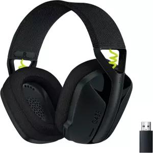 G435 무선 게이밍 셋 광속 + 블루투스 초경량 빔포밍 마이크 40mm 드라이버 저지연 USB 리시버 메모리 폼