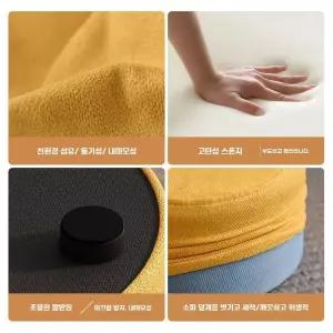 스툴 사무실 책상 의자 발쿠션 패브릭 기본형