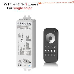 (Tuya+Wifi) LED 디머 컨트롤러 WT1 DC12-36V 2채널 단일 색상 또는 색온도 스트립 제어용