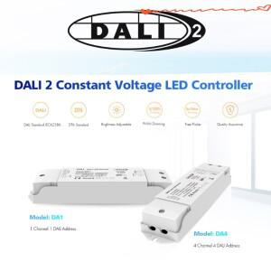 DALI LED 디머 DC 12V 36V 인증 컨트롤러 DT6 PWM 디지털 4채널 단일 색상 스트립용