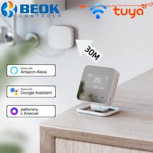 Beok Tuya 스마트 무선 온도 조절기 Wifi 가스 보일러 액추에이터 가열/냉각 Alexa Google HomeAlice