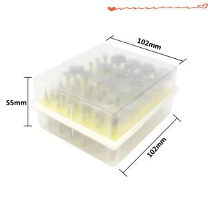 도구용 3mm 생 다이아몬드 팁 로터리 버 세트 연삭 조각 50개