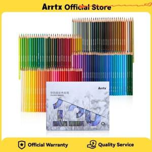 Arrtx 48/72/120 색연필 세트 소프트 코어 아티스트용 성인 색채 드로잉 블렌딩 스케치 클램쉘 상자 포장