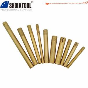 SHDIATOOL 5 pcs 3D 진공 납땜 Diamond CNC Flat-끝 Straight 칼 Engraving Bits 돌 조각 툴 다이아몬드 버