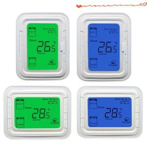 Honeywell 디지털 온도 조절기 FCU 에어컨 원격 컨트롤러 수직 220V 그린 블루 T6861V2WG