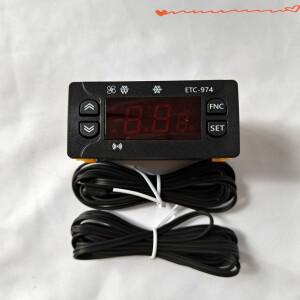 ETC-974 AB-10TH AK-5060 온도 조절기 220V 냉장고 제상 가열 듀얼 NTC 센서 포함