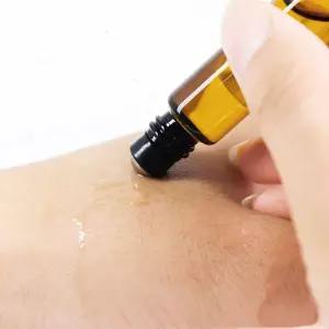 화장품케이스 휴대용 롤온 공병 3ml 향수 소분 용기 갈색 유리병 볼타입