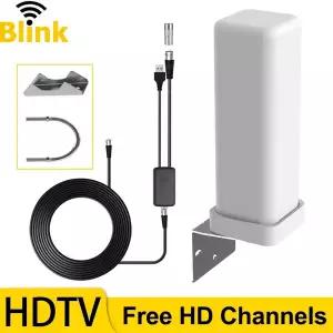 dmb안테나 6000 마일 야외 디지털 TV 안테나 35dBi 장거리 신호 증폭기 ATSC/DVB-T/DMB-T/ISDB-T 용 4K 108