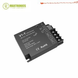 DC12-24V 0-10V V1-T 단일 컬러 LED 컨트롤러 3-in-1 디밍 푸시 딤 20A 조광기 자동 전송/동기화 /