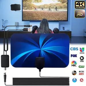 dmb안테나 고이득 TV 안테나 4K 25DB HD 박스 디지털 EU 플매트 카펫 매트 러그 부스터 액티브 실내 공중선
