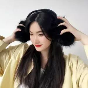 겨울귀덮개 쁠리즈 왕방울 귀마개 겨울 이어머프 방한 털