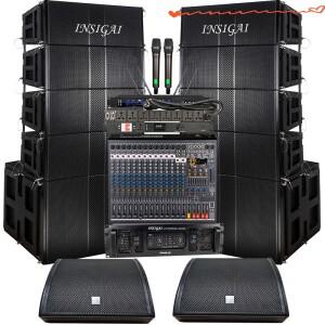 고성능 사운드 시스템 듀얼 6.5 인치 행잉 스테이지 웨딩 DJ 컨퍼런스 룸 전문 수직 미니 어레이 스피커