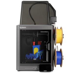 엘레구 센타우리 카본 2 콤보 멀티 컬러 3D 프린터, CoreXY 500mm /s 고속 멀티 컬러 캔버스, 1클릭 풀 오토 레벨링 및 350 C 하이 템프 노즐, 256x256mm 빌드 볼륨