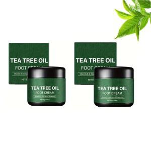 베라 페퍼민트가 함유된 2PCS 티트리 오일 764OZ 발림성 발뒤꿈치 부드러운 공급 수분 팔꿈치 건조한 관리 무릎