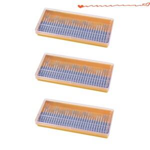 SEWS-90개 버 그라인딩 스톤 헤드 세트 코팅된 조각용 로터리 툴 그릿 120 샹크 3mm 1/8인치 드레멜용