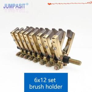 Jumpasit 6x12 V 모양 구리 카본 브러시 거치대 어셈블리 8 웨이 슬립 링 13A 용 J204 J164 세트당 개