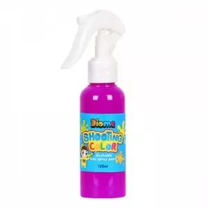 키즈맘아트 미술놀이 스프레이 물감 슈팅 컬러 120ml (형광보라)