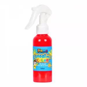 키즈맘아트 미술놀이 스프레이 물감 슈팅 컬러 120ml (형광빨강)