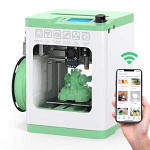 WiFi 클라우드 기능이 있는 Entina TINA2S 3D 프린터, 대형 라이브러리, 완전 조립형, 초보자와 어린이를 위한 미니 3D 프린터, 자동 레벨링 기능이 있는 미니 3D 프린터, 가정, 학교 및 사무실용 고정밀 FDM 3D