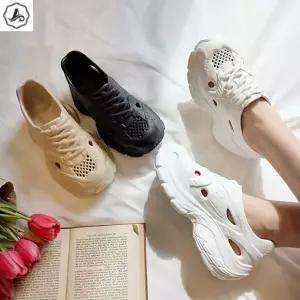 [애슬릿] 물놀이 샌들 발편한 메쉬 펀칭 레이스업 데일리 여름 4cm