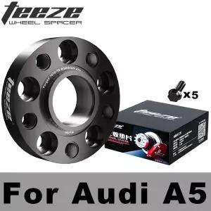 허브스페이스 휠 티즈 포 아우디 A5 PCD 5X112 CB 66.6 M14X1.5 단조 알루미늄 블랙 스페이서 허브 어댑터