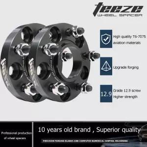 허브스페이스 휠 TEEZE 2pcs 7075-T6 알루미늄 합금 스페이서 PCD 5x108 CB 63.4mm M12 x 1.5 재규어 XJ XK