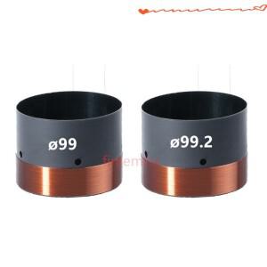 1PC 스피커 보이스 코일 99/99.2mm 서브 홈 시어터 수리 부품 2 레이어 블랙 알루미늄 전