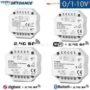 스카이댄스 블루투스 WiFi 지그비 + RF 푸시 디머 2.4G 리모컨 L1 1채널 0/1-10V