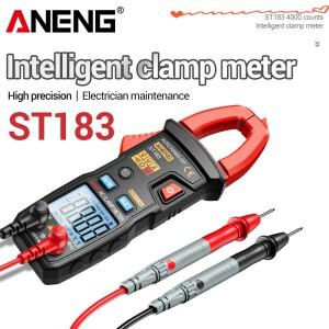 스마트 클램프 미터 전문 감지 장비 ANENG ST183 저항 DC/AC Hz 측정 기술자 테스터 도구