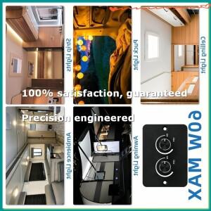 DC 12V RV LED 디머 스위치 2구 PWM 여행용 트레일러 선박 밴 트럭용-A86Z