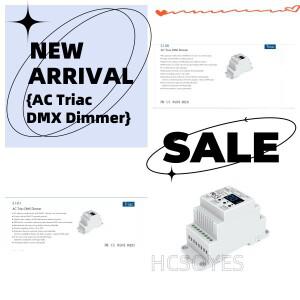 스카이댄스 S1-D1/S1-DR AC 트라이액 DMX 디머 2채널1.5A 위상절단 컨트롤러 기능 디지털 디스플레이 AC100