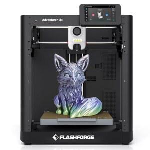 플래시포지 어드벤처 5M 3D 프린터, 최대 600mm /s 고속 FDM 3D 프린터 자동 레벨링 , 280 C 직접 압출기 3S 탈착식 노즐 , 코어 XY 올 메탈 구조, 220x220mm