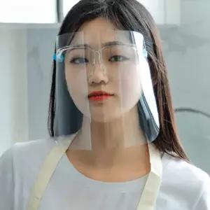 얼굴 보호 투명 안면 가리개 페이스 쉴드 마스크 위생 방역 안경형 차단막