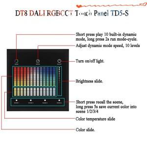B17B DALI 벽걸이형 스마트 패널 리모컨 RCB&CCT 디머 LED 컨트롤