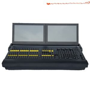 리모컨 전문 무대 조명 컨트롤러 그랜드 MA2 디머 시스템 콘솔 T2 터치 RGB 윙 (케이스 포함)