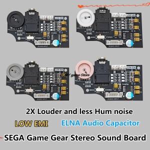SEGA Game GG 용 고품질 듀얼 채널 볼륨 오디오 보드 사운드 없음 원래 고휘도 스크린 수리 액세서리