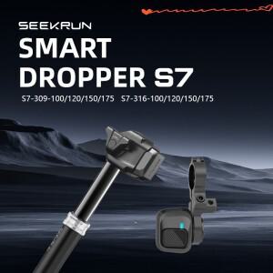 SEEKRUN 스마트 드롭퍼 S7 리프트 시트 튜브 316-100/120/150/175 블루투스 연결 방진 IP67