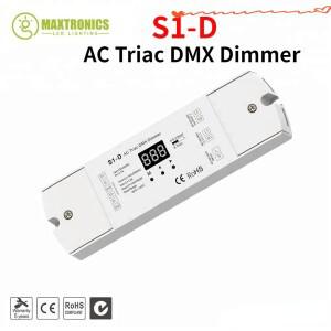 S1-D 2 채널 트라이액 DMX LED 조광기 듀얼 출력 실리콘 컨트롤러 디지털 디스플레이 AC100 V - 240V 288W