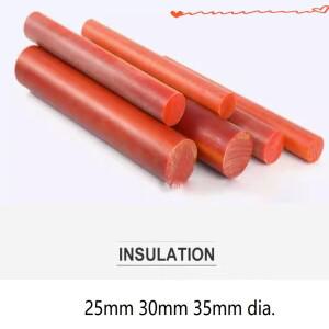 25mm 직경 오렌지 베이클라이트 솔리드 바 수지 로드렛 PF 페놀 원형 막대 blackbakelite 절연 스틱